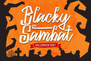 Blacky Sambat: A Spooky Display Font for Halloween and Beyond