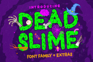 Dead Slime: A Halloween-Themed Display Font for Spooky Creativity
