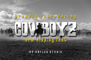 Discover the Unique Charm of Cowboyz: A Hand-Crafted Font with a Mid-West Vibe