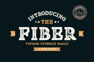 Fiber: The Vintage Display Font That Gives Western Crafts Instant Character
