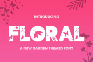 Floral: A Fresh Garden Themed Font