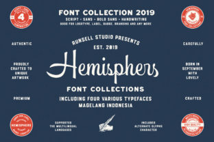Hemishpers: A Vintage Font with Bold Charm