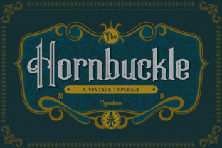 Hornbuckle: A Vintage Font with Art Nouveau Charm