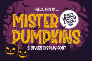 Mister Pumpkins: A Cheerful Display Font for Halloween and Beyond