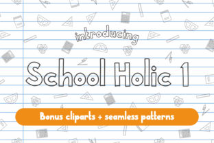 School Holic 1: Friendly School-Themed Display Font