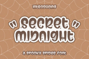 Secret Midnight: A Spooky and Fun Display Font for Halloween Crafts