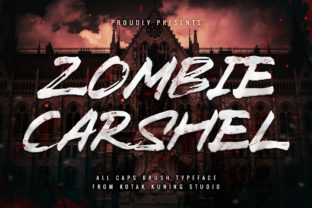 Zombie Carshel: The Handwritten Font That Bleeds Authentic Halloween Energy